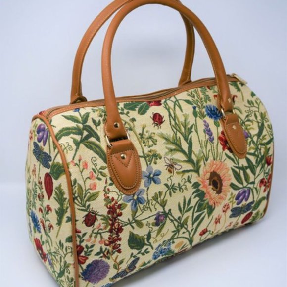 Stylish Personal Item Bag  - Tapestry Design - Floral Pattern - Spirit Frontier - Picture 5 of 5